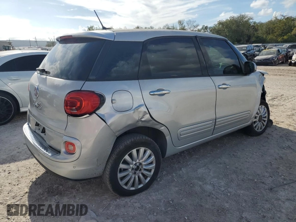 2014 FIAT 500L Easy with VIN ZFBCFABH1EZ027525, listed as a Copart auction lot 85187854 with 128,837 mi miles and Salvage Title. Bid and sale history available at carsss.com. Image 3.