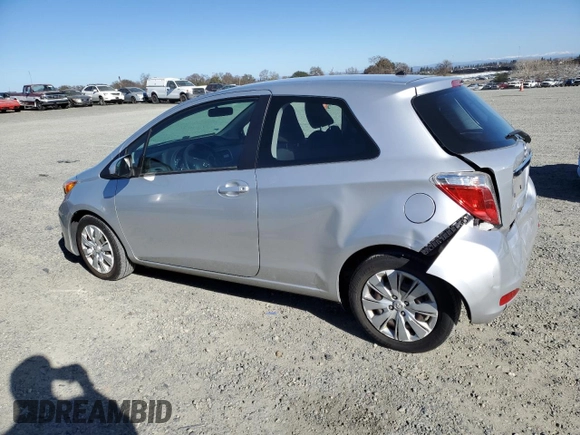 2014 Toyota Yaris L with VIN VNKJTUD31EA009063, listed as a Copart auction lot 41993385 with 75,408 mi miles and Salvage Title. Bid and sale history available at carsss.com. Image 2.