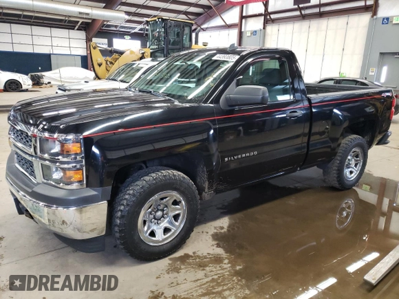 2014 Chevrolet Silverado 1500 Work Truck with VIN 1GCNKPECXEZ298359, listed as a Copart auction lot 44393805 with 183,028 mi miles and Clean Title. Bid and sale history available at DreamBid. Image 1.