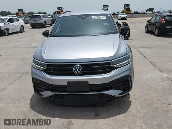 2022 Volkswagen Tiguan SE R-Line Black with VIN 3VVCB7AX5NM016910, listed as a Copart auction lot 57120005 with 54,812 mi miles and Salvage title. Bid and sale history available at DreamBid. Image 14.