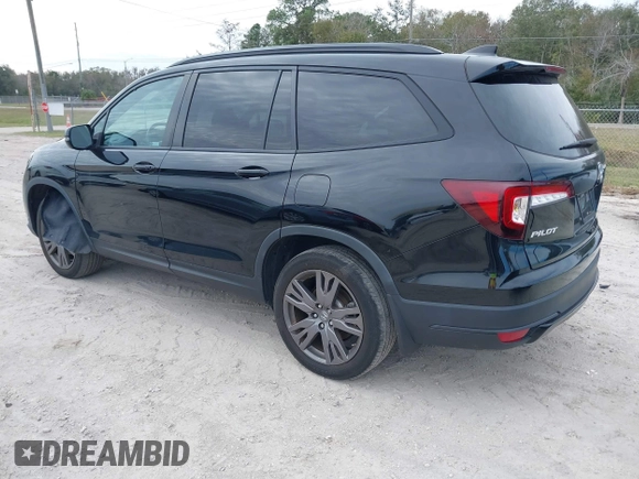 2022 Honda Pilot Sport with VIN 5FNYF6H32NB092899, listed as a IAAI auction lot 41247392 with 25,656 mi miles. Bid and sale history available at carsss.com. Image 3.