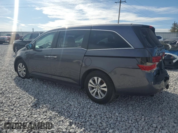 2016 Honda Odyssey EX-L with VIN 5FNRL5H63GB075758, listed as a Copart auction lot 50890445 with 139,564 mi miles and Salvage Title. Bid and sale history available at carsss.com. Image 2.