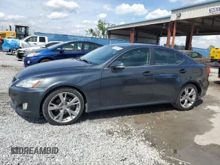 2009 Lexus IS 250 with VIN JTHBK262195100713, listed as a Copart auction lot 50587235 with 141,341 mi miles and Salvage Title. Bid and sale history available at carsss.com. Image 1.