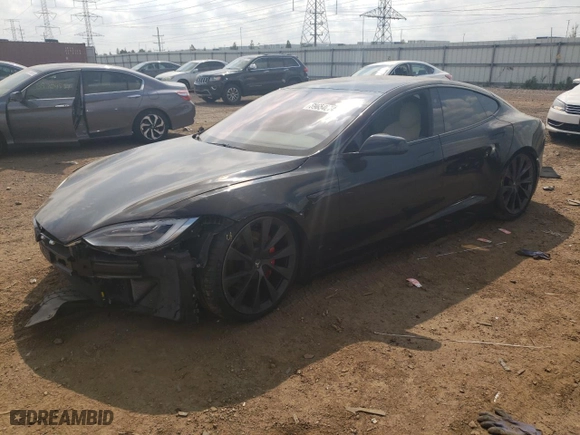 2020 Tesla Model S Performance with VIN 5YJSA1E43LF367035, listed as a Copart auction lot 69654074 with NaN miles and Salvage Title. Bid and sale history available at carsss.com. Image 1.