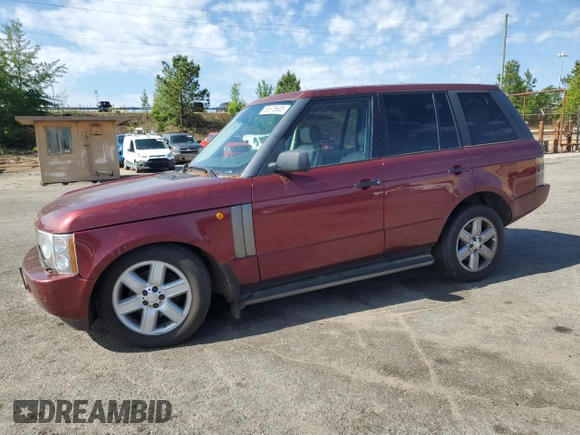 2004 Land Rover Range Rover HSE with VIN SALME114X4A166075, listed as a Copart auction lot 55575605 with 139,073 mi miles and Clean title. Bid and sale history available at DreamBid. Image 1.
