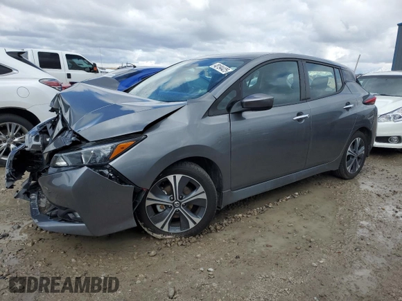 2022 Nissan LEAF SV with VIN 1N4AZ1CV0NC554254, listed as a Copart auction lot 48194425 with Not Provided miles and Salvage Title. Bid and sale history available at DreamBid. Image 1.