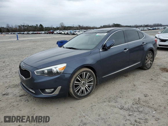 2014 Kia Cadenza Premium with VIN KNALN4D75E5151775, listed as a Copart auction lot 45566005 with 196,311 mi miles and Clean Title. Bid and sale history available at carsss.com. Image 1.