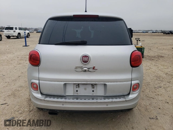 2014 FIAT 500L Lounge with VIN ZFBCFACH9EZ017436, listed as a Copart auction lot 42578185 with 134,621 mi miles and Salvage Title. Bid and sale history available at DreamBid. Image 6.