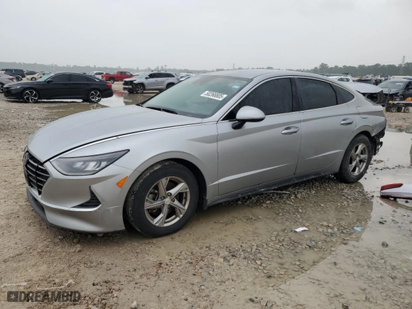 2020 Hyundai Sonata SE with VIN 5NPEG4JAXLH060181, listed as a Copart auction lot 50268805 with 57,616 mi miles and Salvage Title. Bid and sale history available at carsss.com. Image 1.