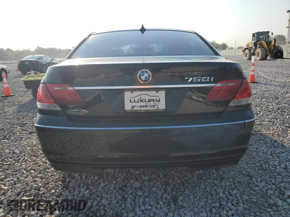 2008 BMW 7 Series 750i with VIN WBAHL83548DT14316, listed as a Copart auction lot 63606925 with 164,543 mi miles and Clean title. Bid and sale history available at DreamBid. Image 6.