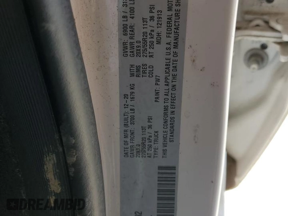 2021 Ram 1500 Lone Star z VIN 1C6RREBT8MN625392, wystawiony jako Copart lot #53911765 z przebiegiem 87 862 mil mil oraz Szkoda całkowita • Salvage title. Historia ofert i sprzedaży dostępna na DreamBid. Obrazek 12.