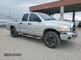 2006 Dodge 1500 SLT with VIN 1D7HU18N06S673743, listed as a Copart auction lot 53145955 with 131,318 mi miles and Salvage Title. Bid and sale history available at DreamBid. Image 4.