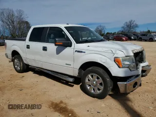 2014 Ford F-150 XL with VIN 1FTFW1CTXEFC60186, listed as a Copart auction lot 46981665 with 166,904 mi miles and Salvage Title. Bid and sale history available at carsss.com. Image 4.