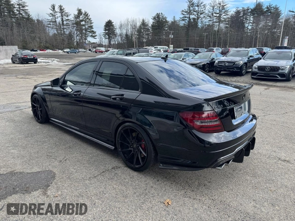 2012 Mercedes-Benz C 63 AMG with VIN WDDGF7HB5CA629883, listed as a Copart auction lot 49139875 with 139,727 mi miles and Clean Title. Bid and sale history available at carsss.com. Image 3.