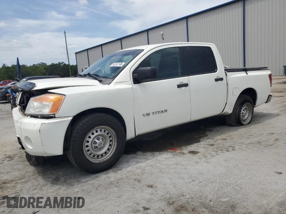 2008 Nissan Titan XE with VIN 1N6BA07D88N345254, listed as a Copart auction lot 54161195 with 189,121 mi miles and Salvage Title. Bid and sale history available at carsss.com. Image 1.