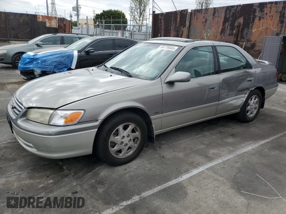 2001 Toyota Camry CE with VIN JT2BG22K010567849, listed as a Copart auction lot 50776555 with 114,514 mi miles and Salvage Title. Bid and sale history available at carsss.com. Image 1.
