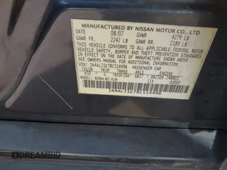 2008 Nissan Altima 2.5 with VIN 1N4AL21E78C114496, listed as a IAAI auction lot 41579057 with 375,219 mi miles. Bid and sale history available at carsss.com. Image 9.