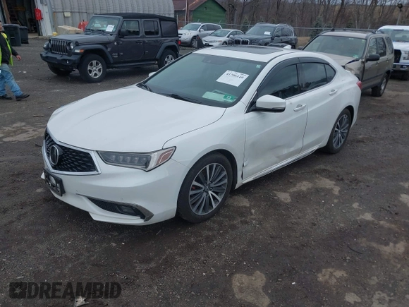 2018 Acura TLX w/Advance Pkg with VIN 19UUB3F70JA006640, listed as a IAAI auction lot 41706149 with 156,763 mi miles. Bid and sale history available at carsss.com. Image 17.