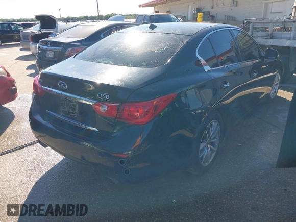 2015 Infiniti Q50 with VIN JN1BV7AP6FM335668, listed as a IAAI auction lot 42201480 with 234,970 mi miles and . Bid and sale history available at DreamBid. Image 4.
