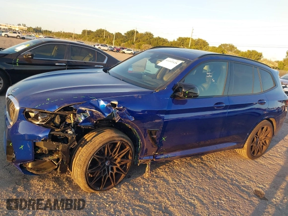 2023 BMW X3 M with VIN 5YM13EC03P9P58528, listed as a IAAI auction lot 41493528 with 18,503 mi miles and . Bid and sale history available at DreamBid. Image 6.