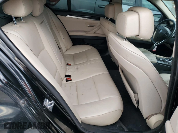 2012 BMW 5 Series 528i xDrive with VIN WBAXH5C55CC595066, listed as a Copart auction lot 46647335 with 124,330 mi miles and Salvage Title. Bid and sale history available at DreamBid. Image 10.