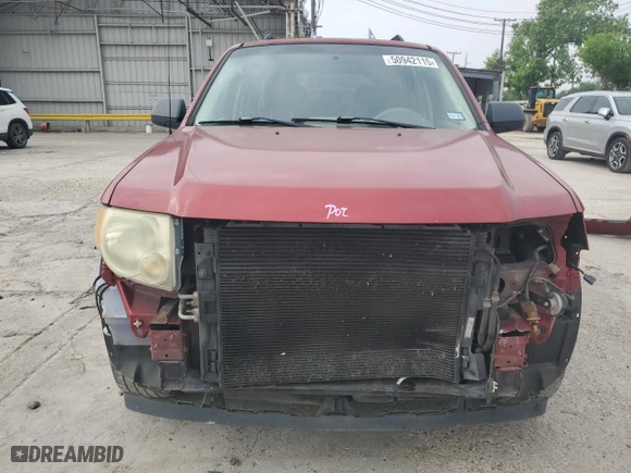 2008 Ford Escape XLS with VIN 1FMCU02Z18KD91619, listed as a Copart auction lot 50942115 with NaN miles and Salvage Title. Bid and sale history available at carsss.com. Image 5.