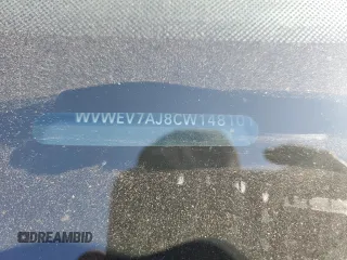 2012 Volkswagen GTI w/Conv & Sunroof z VIN WVWEV7AJ8CW148101, wystawiony jako Copart lot #74610214 z przebiegiem 154 813 mil mil oraz Szkoda całkowita • Salvage title. Historia ofert i sprzedaży dostępna na DreamBid. Obrazek 12.