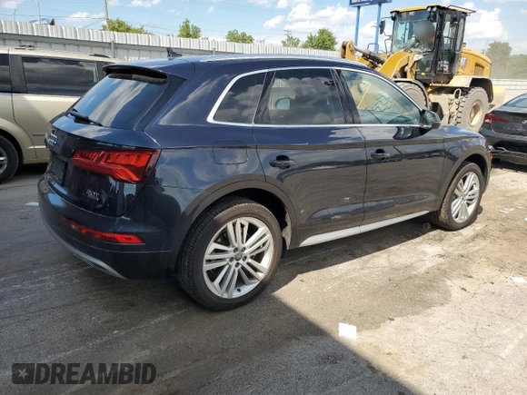 2018 Audi Q5 Premium Plus with VIN WA1BNAFY4J2083350, listed as a Copart auction lot 62327315 with 64,017 mi miles and Salvage title. Bid and sale history available at DreamBid. Image 3.