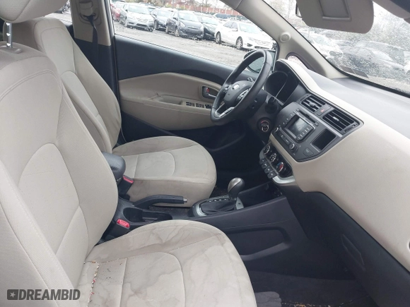 2013 Kia Rio SX with VIN KNADN5A34D6245263, listed as a IAAI auction lot 41976166 with 101,438 mi miles. Bid and sale history available at carsss.com. Image 5.