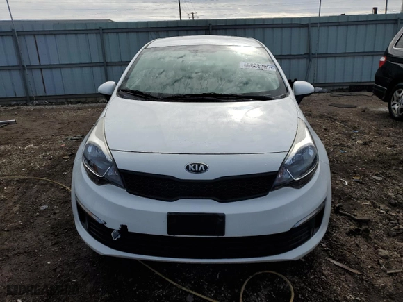 2016 Kia Rio LX with VIN KNADM4A30G6643166, listed as a Copart auction lot 46608005 with 61023 miles and Salvage Title. Bid and sale history available at carsss.com. Image 5.