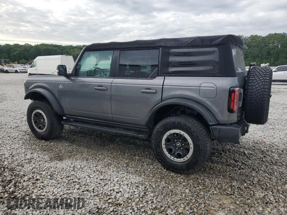 2021 Ford Bronco with VIN 1FMEE5DP2MLA87301, listed as a Copart auction lot 60791335 with 37,296 mi miles and Salvage title. Bid and sale history available at DreamBid. Image 2.