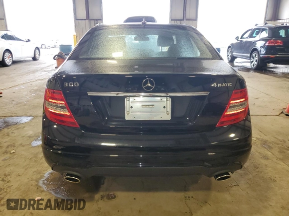 2012 Mercedes-Benz C 300 Sport with VIN WDDGF8BB2CR198144, listed as a Copart auction lot 55642915 with 46,640 mi miles and Salvage Title. Bid and sale history available at DreamBid. Image 6.