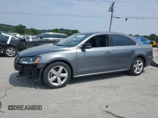 2015 Volkswagen Passat Limited Edition with VIN 1VWAT7A30FC098027, listed as a Copart auction lot 60612055 with 121,208 mi miles and Salvage title. Bid and sale history available at DreamBid. Image 1.