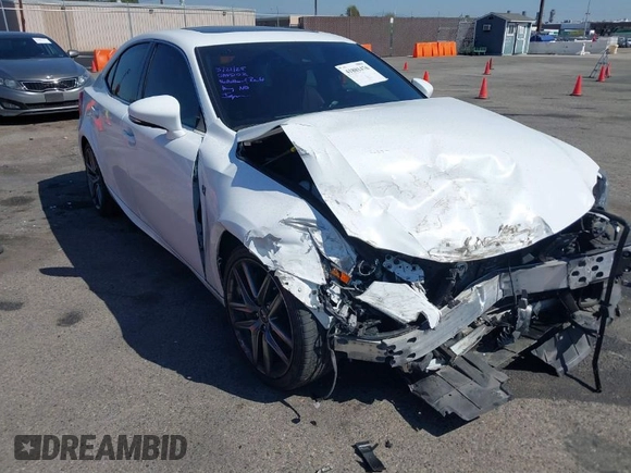 2017 Lexus IS with VIN JTHBA1D21H5052452, listed as a IAAI auction lot 41881476 with 60,045 mi miles. Bid and sale history available at carsss.com. Image 1.