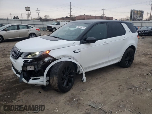 2023 Land Rover Discovery Sport S R-Dynamic with VIN SALCT2FX1PH919787, listed as a Copart auction lot 44249035 with 23,725 mi miles and Salvage Title. Bid and sale history available at carsss.com. Image 1.