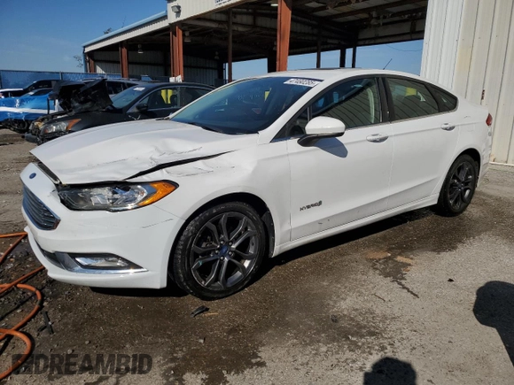 2018 Ford Fusion Hybrid SE with VIN 3FA6P0LU9JR137515, listed as a Copart auction lot 47480285 with 121,044 mi miles and Salvage Title. Bid and sale history available at carsss.com. Image 1.