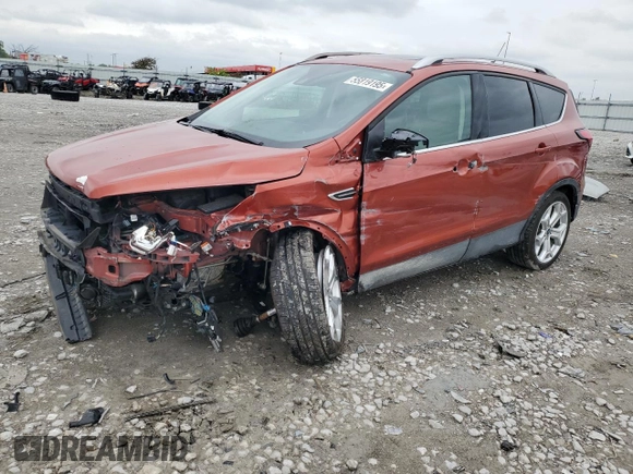 2019 Ford Escape Titanium with VIN 1FMCU9J96KUC45752, listed as a Copart auction lot 55819195 with 51,748 mi miles and Salvage title. Bid and sale history available at DreamBid. Image 1.