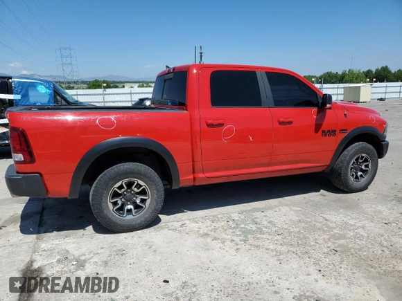 2018 Ram 1500 Rebel with VIN 1C6RR7YT2JS197612, listed as a Copart auction lot 60062745 with 60,591 mi miles and Salvage title. Bid and sale history available at DreamBid. Image 3.
