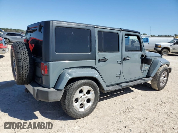 2015 Jeep Wrangler Unlimited Sahara with VIN 1C4BJWEGXFL624846, listed as a Copart auction lot 47949535 with 125,710 mi miles and Salvage Title. Bid and sale history available at carsss.com. Image 3.