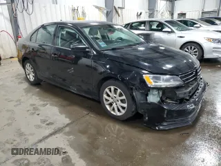 2015 Volkswagen Jetta SE with VIN 3VWD17AJ8FM313749, listed as a Copart auction lot 59810735 with 137,911 mi miles and Salvage title. Bid and sale history available at DreamBid. Image 4.