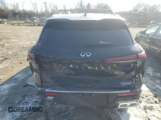 2022 Infiniti QX60 Sensory with VIN 5N1DL1GS6NC339921, listed as a Copart auction lot 88703725 with 23,571 mi miles and Salvage title. Bid and sale history available at DreamBid. Image 6.