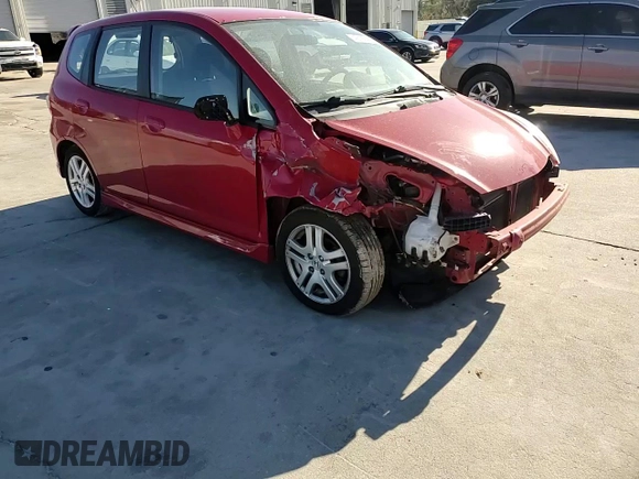 2007 Honda Fit Sport with VIN JHMGD38667S058124, listed as a Copart auction lot 49135255 with 75,686 mi miles and Salvage Title. Bid and sale history available at carsss.com. Image 11.