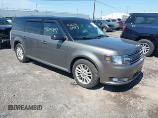 2014 Ford Flex SEL z VIN 2FMHK6C86EBD44709, wystawiony jako IAAI lot #42245997 z przebiegiem 132 183 mil mil oraz . Historia ofert i sprzedaży dostępna na DreamBid. Obrazek 1.