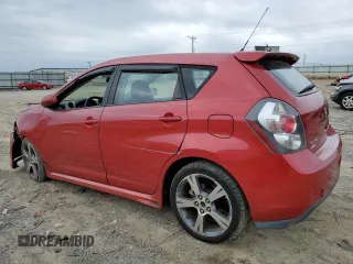 2009 Pontiac Vibe GT with VIN 5Y2SR67049Z412616, listed as a Copart auction lot 52541115 with 99,608 mi miles and Salvage Title. Bid and sale history available at carsss.com. Image 2.