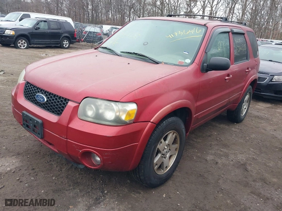 2005 Ford Escape Limited with VIN 1FMYU94155KA52665, listed as a IAAI auction lot 41736416 with 999,999 mi miles. Bid and sale history available at carsss.com. Image 2.