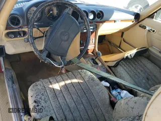 1989 Mercedes-Benz 560 SL with VIN WDBBA48D0KA098849, listed as a Copart auction lot 76013404 with 48,814 mi miles and Salvage Title. Bid and sale history available at carsss.com. Image 8.