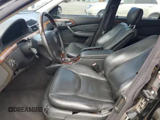 2001 Mercedes-Benz S-Class with VIN WDBNG75J11A215876, listed as a Copart auction lot 45164495 with 198,752 mi miles and Salvage Title. Bid and sale history available at carsss.com. Image 7.