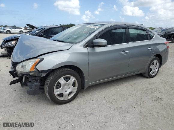2014 Nissan Sentra SV with VIN 3N1AB7AP7EY277473, listed as a Copart auction lot 51995935 with 133,162 mi miles and Salvage Title. Bid and sale history available at carsss.com. Image 1.