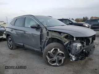 2024 Hyundai Tucson SEL with VIN 5NMJFCDE5RH334967, listed as a Copart auction lot 77625654 with 9,051 mi miles and Salvage Title. Bid and sale history available at carsss.com. Image 4.