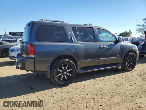 2007 Nissan Armada SE z VIN 5N1AA08A37N706497, wystawiony jako Copart lot #87753155 z przebiegiem 109 463 mil mil oraz Szkoda całkowita • Salvage title. Historia ofert i sprzedaży dostępna na DreamBid. Obrazek 3.